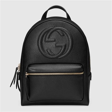 gucci black bagpack|black gucci backpack for women.